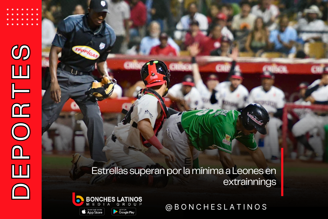 Estrellas superan por la mínima a Leones en extrainnings